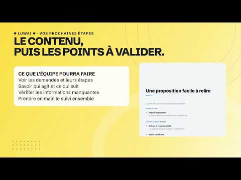 Du rendez-vous à la proposition prête à envoyer